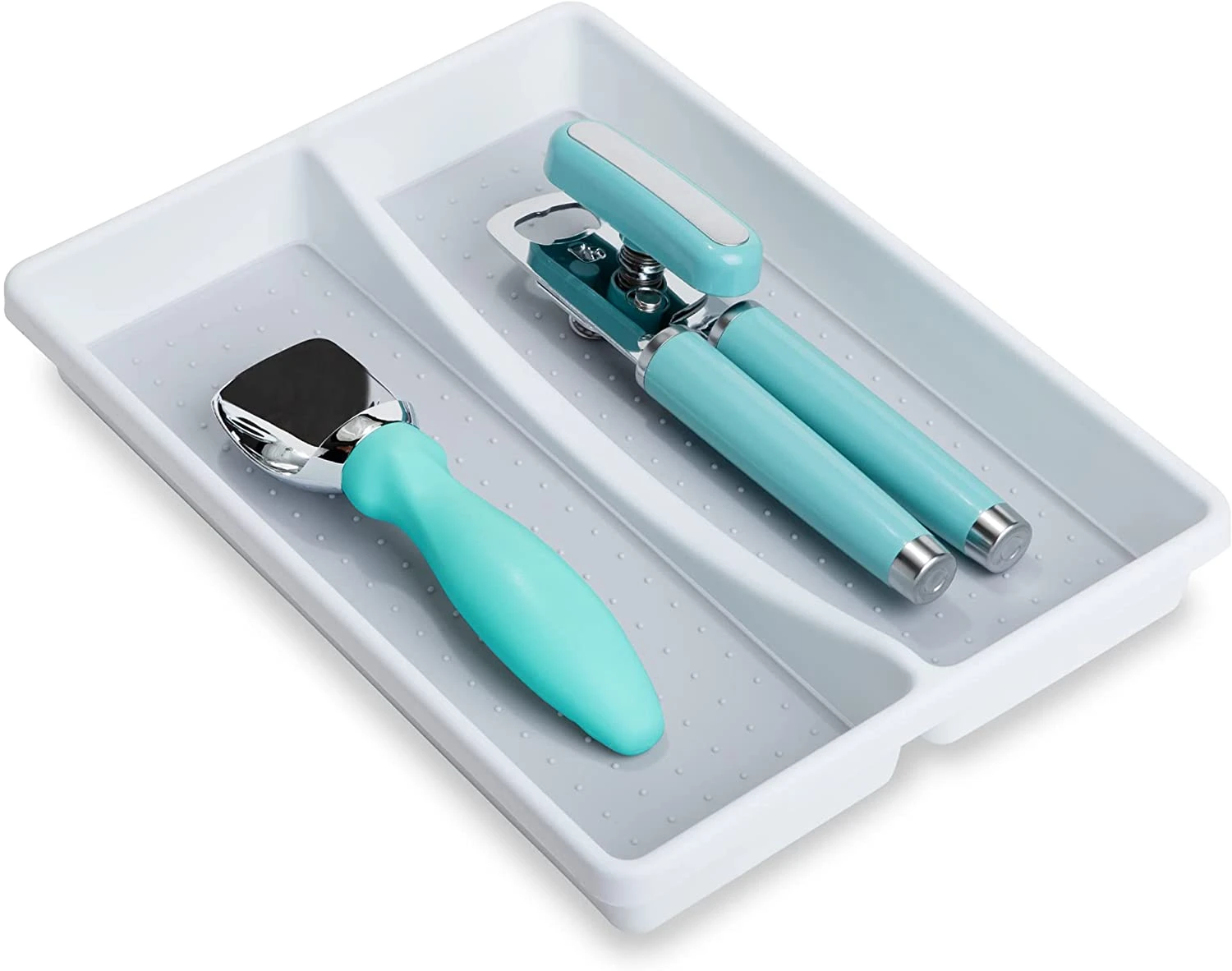 2-Compartment Plastic Drawer Organizer - White(Drawer Organizer 2 Compartment Plastic) 3 2-Compartment Plastic Drawer Organizer - White(Drawer Organizer 2 Compartment Plastic)