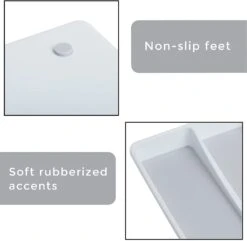 2-Compartment Plastic Drawer Organizer - White(Drawer Organizer 2 Compartment Plastic) 18 2-Compartment Plastic Drawer Organizer - White(Drawer Organizer 2 Compartment Plastic) -Shop Smart Design 2 compartment plastic drawer organizer white smart design kitchen 8003471as2 incrementing number 428805