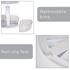 2-Tier Lazy Susan Adjustable Turntable(2 Tier Lazy Susan Adjustable Turntable) -Shop Smart Design 2 tier lazy susan adjustable turntable smart design kitchen 8002672 incrementing number 881045