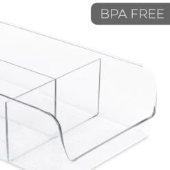 3-Compartment Clear Bin Organizer - Clear(3 Compartment Bin Organizer) -Shop Smart Design 3 compartment clear bin organizer clear smart design kitchen 8003561 incrementing number 456541