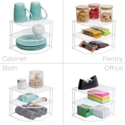 3-Tier Kitchen Corner Shelf Rack(3 Tier Corner Shelf Rack) -Shop Smart Design 3 tier kitchen corner shelf rack smart design kitchen 8232118 5777941
