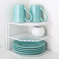 3-Tier Kitchen Corner Shelf Rack(3 Tier Corner Shelf Rack) -Shop Smart Design 3 tier kitchen corner shelf rack smart design kitchen 8232118 7549550