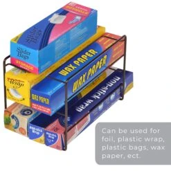 3-Tier Kitchen Foil Wrap Holder Organizer - Bronze(3 Tier Kitchen Wrap Organizer) 14 3-Tier Kitchen Foil Wrap Holder Organizer - Bronze(3 Tier Kitchen Wrap Organizer) -Shop Smart Design 3 tier kitchen foil wrap holder organizer bronze smart design kitchen 8405188 incrementing number 304590