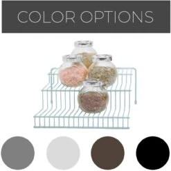 3-Tier Metal Wire Spice Rack(3 Tier Spice Rack Metal) -Shop Smart Design 3 tier metal wire spice rack smart design kitchen 8236258 incrementing number 562566