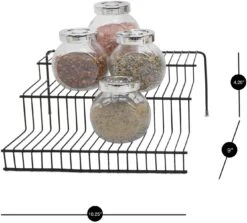 3-Tier Metal Wire Spice Rack(3 Tier Spice Rack Metal) -Shop Smart Design 3 tier metal wire spice rack smart design kitchen 8236258 incrementing number 599231