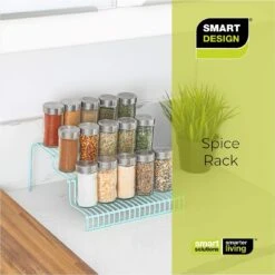 3-Tier Metal Wire Spice Rack(3 Tier Spice Rack Metal) -Shop Smart Design 3 tier metal wire spice rack smart design kitchen 8236258 incrementing number 806791