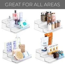 3-Tier Plastic Spice Rack - Clear(3 Tier Spice Rack Pet) -Shop Smart Design 3 tier plastic spice rack clear smart design kitchen 8003401 incrementing number 381833