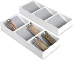 3-Tier Plastic Spice Rack Drawer(Spice Rack Drawer) -Shop Smart Design 3 tier plastic spice rack drawer smart design kitchen 8001711as2 incrementing number 126530