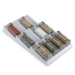 3-Tier Plastic Spice Rack Drawer(Spice Rack Drawer) -Shop Smart Design 3 tier plastic spice rack drawer smart design kitchen 8003541as6 incrementing number 787593