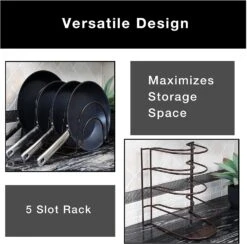 5-Tier Pan Organizer(Pan Organizer) -Shop Smart Design 5 tier pan organizer smart design kitchen 8260118 incrementing number 628937