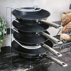 5-Tier Pan Organizer(Pan Organizer) -Shop Smart Design 5 tier pan organizer smart design kitchen 8260188 incrementing number 668573
