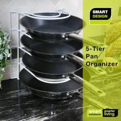 5-Tier Pan Organizer(Pan Organizer) -Shop Smart Design 5 tier pan organizer smart design kitchen 8260188 incrementing number 997270