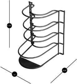 5-Tier Pan Organizer(Pan Organizer) -Shop Smart Design 5 tier pan organizer smart design kitchen 8260258 incrementing number 176300
