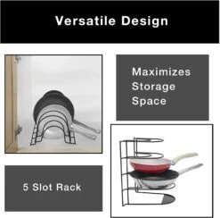 5-Tier Pan Organizer(Pan Organizer) -Shop Smart Design 5 tier pan organizer smart design kitchen 8260258 incrementing number 360677