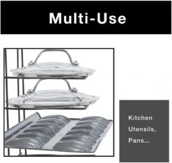 5-Tier Pan Organizer(Pan Organizer) -Shop Smart Design 5 tier pan organizer smart design kitchen 8260258 incrementing number 853346