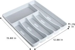 6-Compartment Plastic Drawer Organizer(Drawer Organizer 6 Compartment) -Shop Smart Design 6 compartment plastic drawer organizer smart design kitchen 8003501 incrementing number 838092