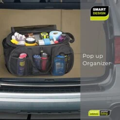 Pop Up Car Trunk Organizer With Easy Carry Handles, Side Pockets, And Zipper Top(Pop Up Car Trunk Organizer) -Shop Smart Design 7060124 07