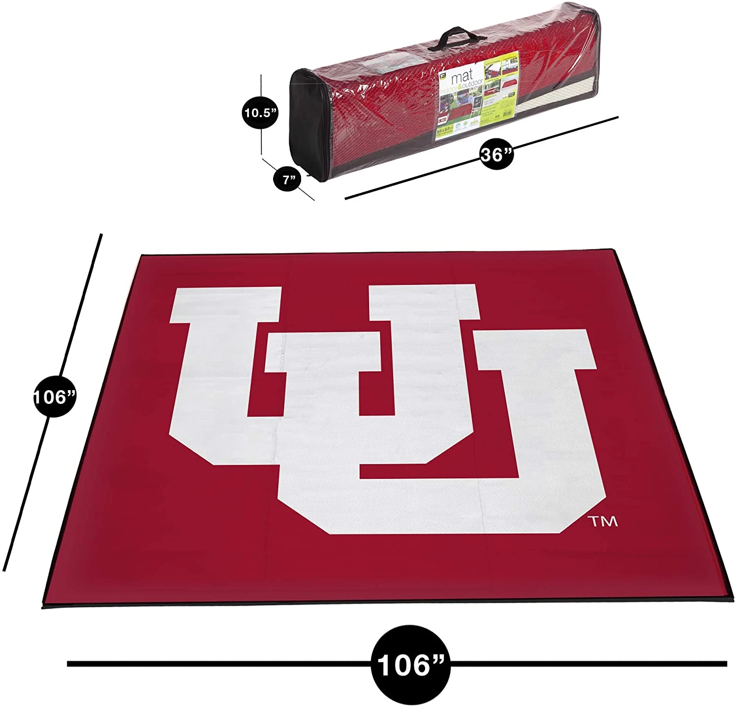 Collegiate Tailgate Picnic Mat(Tailgate Mat 9x9) 14 Collegiate Tailgate Picnic Mat(Tailgate Mat 9x9) - Image 12