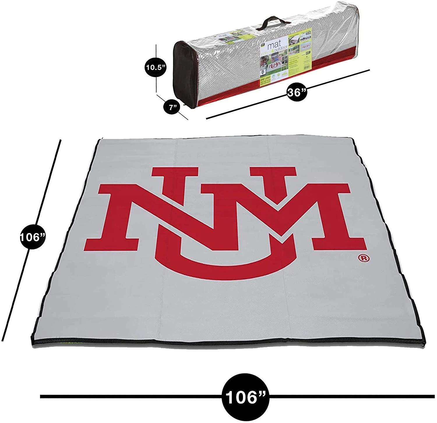 Collegiate Tailgate Picnic Mat(Tailgate Mat 9x9) 6 Collegiate Tailgate Picnic Mat(Tailgate Mat 9x9) - Image 4