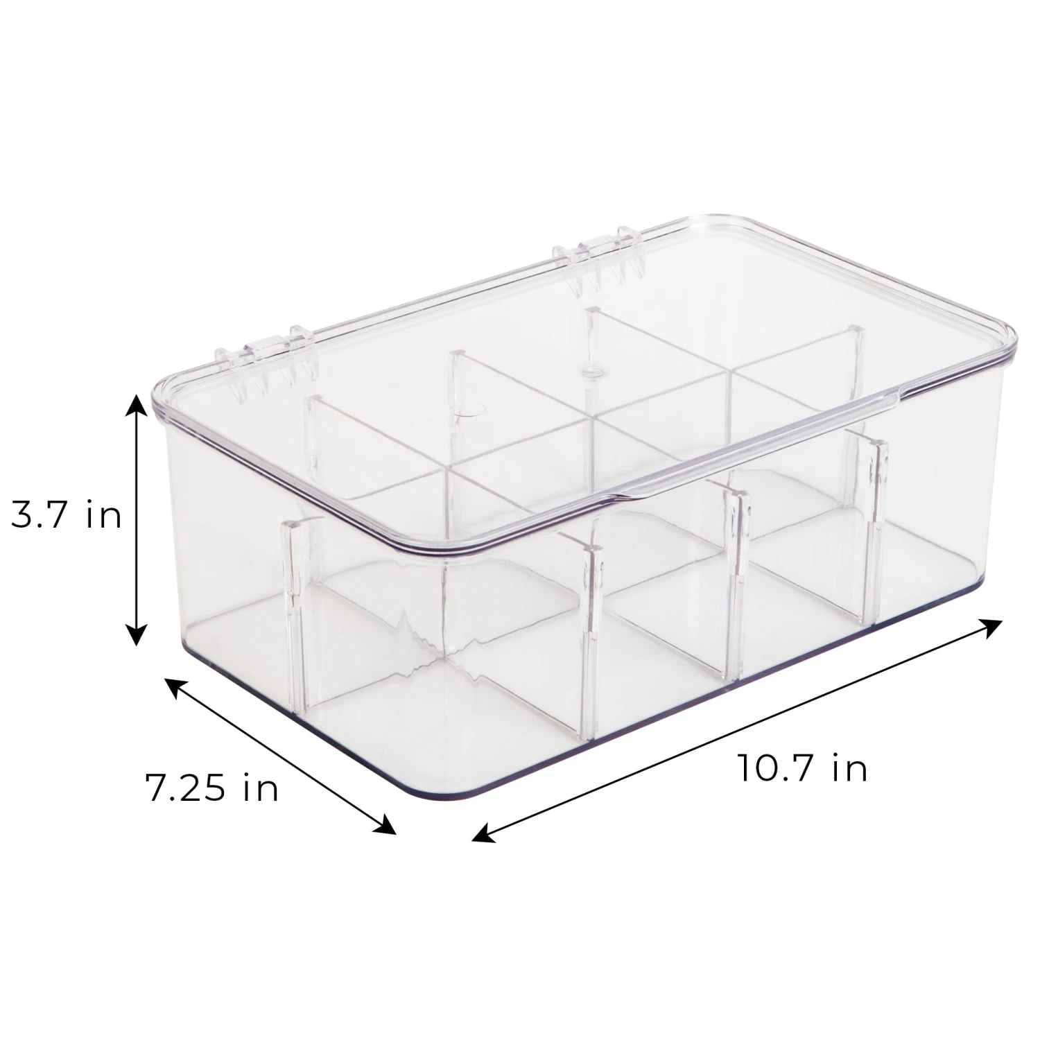 8-Compartment Tea Bag Organizer - Clear(8 Compartment Tea Bag Organizer Clear) 5 8-Compartment Tea Bag Organizer - Clear(8 Compartment Tea Bag Organizer Clear) - Image 3