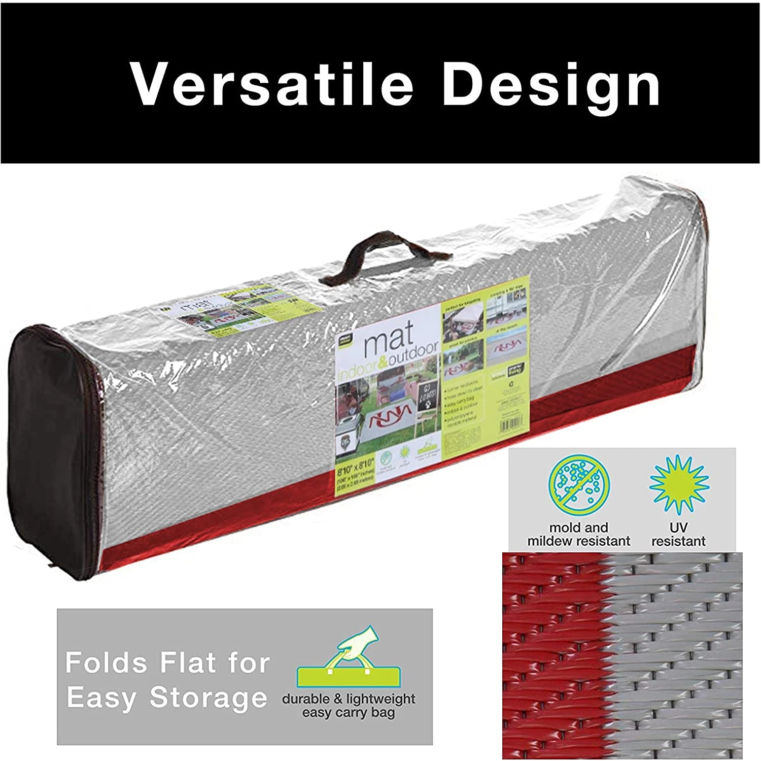 Collegiate Tailgate Picnic Mat(Tailgate Mat 9x9) 7 Collegiate Tailgate Picnic Mat(Tailgate Mat 9x9) - Image 5