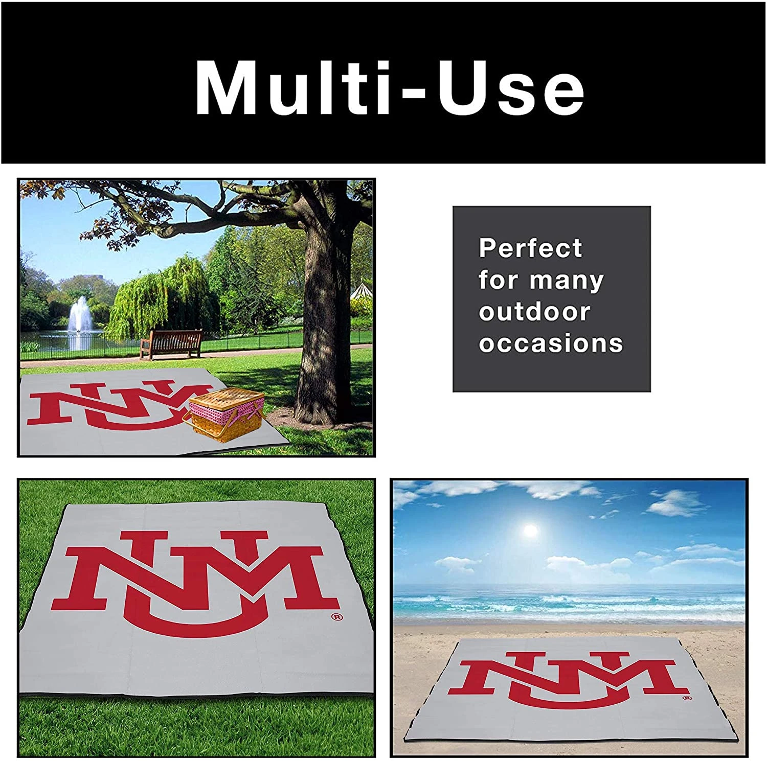 Collegiate Tailgate Picnic Mat(Tailgate Mat 9x9) 8 Collegiate Tailgate Picnic Mat(Tailgate Mat 9x9) - Image 6