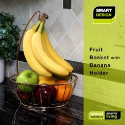 Banana And Fruit Basket Bowl Hanger Holder Stand(Fruit Basket Bowl) -Shop Smart Design banana and fruit basket bowl hanger holder stand smart design kitchen 8414308 incrementing number 837622