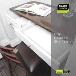 Bonded Grip Shelf Liner - 12 Inch X 10 Feet - Non-Adhesive(Shelf Liner Bonded Grip) -Shop Smart Design bonded grip shelf liner 12 inch x 10 feet non adhesive smart design shelf liner 8742011 5497262