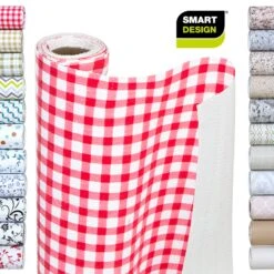 Bonded Grip Shelf Liner - 18 Inch X 5 Feet - Non-Adhesive(Shelf Liner Bonded Grip 18x5) -Shop Smart Design bonded grip shelf liner 18 inch x 5 feet non adhesive smart design shelf liner 8744202 incrementing number 291770