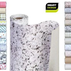 Bonded Grip Shelf Liner - 18 Inch X 5 Feet - Non-Adhesive(Shelf Liner Bonded Grip 18x5) -Shop Smart Design bonded grip shelf liner 18 inch x 5 feet non adhesive smart design shelf liner 8744706 incrementing number 969386