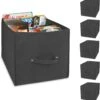 Cube Organizer - Set Of 6 - Riveted Reinforced Handles - 10.5 X 11 Inch - Black(Cube Organizer Set Of 6 Black) -Shop Smart Design cube organizer set of 6 riveted reinforced handles 105 x 11 inch black smart design storage 5150125as6 incrementing number 372687