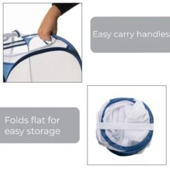 Deluxe Mesh Pop Up Square Laundry Hamper(Pop Up Hamper) -Shop Smart Design deluxe mesh pop up square laundry hamper smart design laundry 3590564 105 8319093