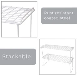 Extra Large Stacking Cabinet Shelf Rack(Storage Shelf Rack Stacking Extralarge) -Shop Smart Design extra large stacking cabinet shelf rack smart design kitchen 8413118as6 409985