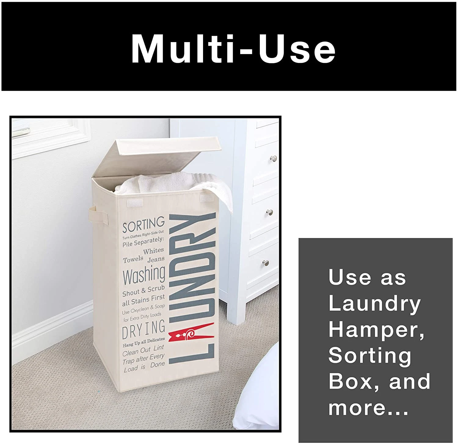 Foldable Laundry Hamper With Lid And Logo Design(Foldable Laundry Hamper) 7 Foldable Laundry Hamper With Lid And Logo Design(Foldable Laundry Hamper) - Image 5