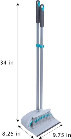 Handheld Dustpan And Broom Set(Broom Set Tall) -Shop Smart Design handheld dustpan and broom set smart design cleaning 7001611 incrementing number 312761