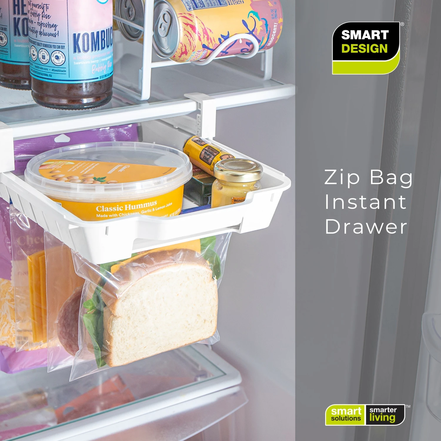 Hanging Zip Bag Pull-Out Refrigerator Drawer Organizer(Refrigerator Pull Out Bag Hanging Drawer Home Organizer) 8 Hanging Zip Bag Pull-Out Refrigerator Drawer Organizer(Refrigerator Pull Out Bag Hanging Drawer Home Organizer) - Image 6