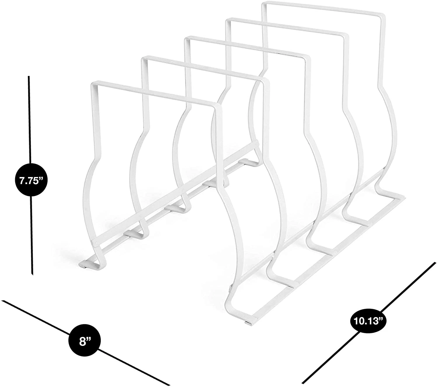 Heavy Duty Bakeware And Lid Storage Rack With 4-Compartments Dividers(Storage Rack Bakeware And Lid Heavy Duty) 7 Heavy Duty Bakeware And Lid Storage Rack With 4-Compartments Dividers(Storage Rack Bakeware And Lid Heavy Duty) - Image 5
