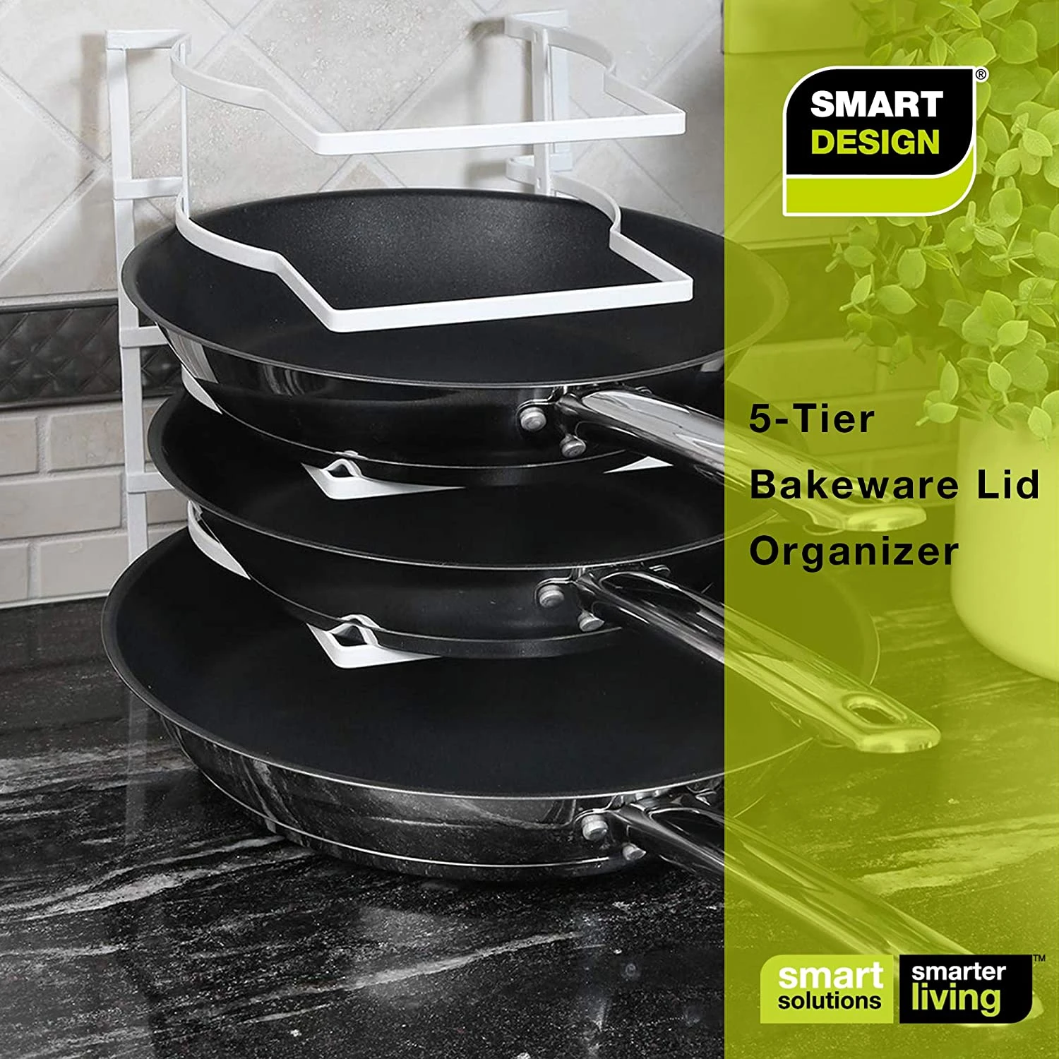 Heavy Duty Bakeware And Lid Storage Rack With 4-Compartments Dividers(Storage Rack Bakeware And Lid Heavy Duty) 11 Heavy Duty Bakeware And Lid Storage Rack With 4-Compartments Dividers(Storage Rack Bakeware And Lid Heavy Duty) - Image 9