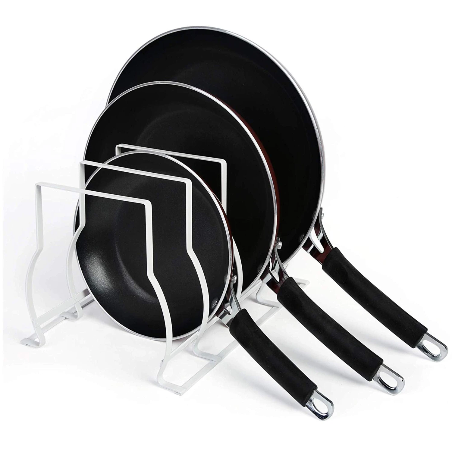 Heavy Duty Bakeware And Lid Storage Rack With 4-Compartments Dividers(Storage Rack Bakeware And Lid Heavy Duty) 3 Heavy Duty Bakeware And Lid Storage Rack With 4-Compartments Dividers(Storage Rack Bakeware And Lid Heavy Duty)