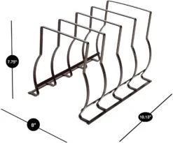 Heavy Duty Bakeware And Lid Storage Rack With 4-Compartments Dividers(Storage Rack Bakeware And Lid Heavy Duty) 32 Heavy Duty Bakeware And Lid Storage Rack With 4-Compartments Dividers(Storage Rack Bakeware And Lid Heavy Duty) -Shop Smart Design heavy duty bakeware and lid storage rack with 4 compartments dividers smart design kitchen 8428188 incrementing number 158556