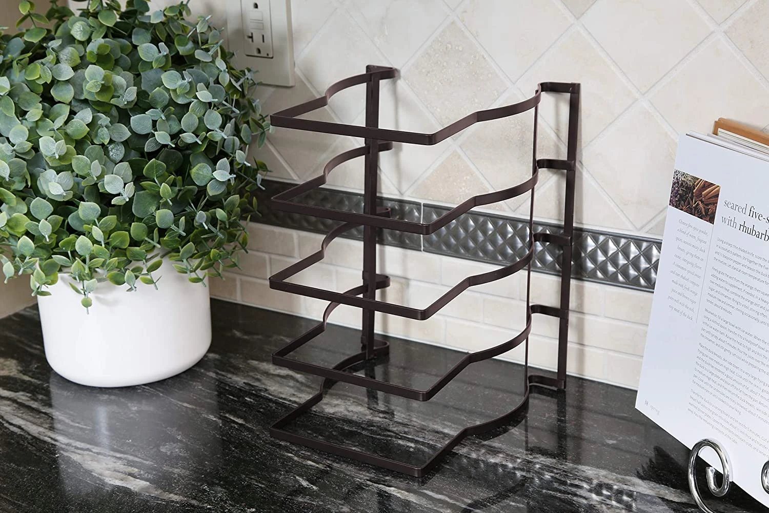 Heavy Duty Bakeware And Lid Storage Rack With 4-Compartments Dividers(Storage Rack Bakeware And Lid Heavy Duty) 16 Heavy Duty Bakeware And Lid Storage Rack With 4-Compartments Dividers(Storage Rack Bakeware And Lid Heavy Duty) - Image 14