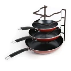 Heavy Duty Bakeware And Lid Storage Rack With 4-Compartments Dividers(Storage Rack Bakeware And Lid Heavy Duty) 29 Heavy Duty Bakeware And Lid Storage Rack With 4-Compartments Dividers(Storage Rack Bakeware And Lid Heavy Duty) -Shop Smart Design heavy duty bakeware and lid storage rack with 4 compartments dividers smart design kitchen 8428188 incrementing number 589629