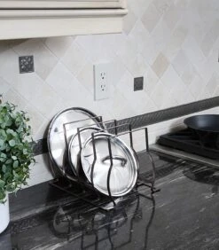 Heavy Duty Bakeware And Lid Storage Rack With 4-Compartments Dividers(Storage Rack Bakeware And Lid Heavy Duty) 30 Heavy Duty Bakeware And Lid Storage Rack With 4-Compartments Dividers(Storage Rack Bakeware And Lid Heavy Duty) -Shop Smart Design heavy duty bakeware and lid storage rack with 4 compartments dividers smart design kitchen 8428188 incrementing number 771614