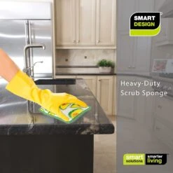 Heavy Duty Scrub Sponge With Odorless Bamboo And Rayon Fiber(Sponges Heavy Duty) 36 Heavy Duty Scrub Sponge With Odorless Bamboo And Rayon Fiber(Sponges Heavy Duty) -Shop Smart Design heavy duty scrub sponge with odorless bamboo and rayon fiber smart design cleaning 7003115 incrementing number 869587