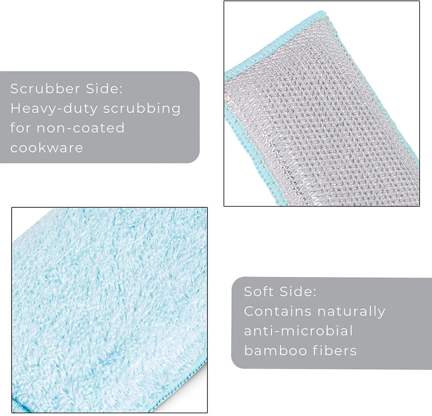 Heavy Duty Scrub Sponge With Odorless Bamboo And Rayon Fiber(Sponges Heavy Duty) 21 Heavy Duty Scrub Sponge With Odorless Bamboo And Rayon Fiber(Sponges Heavy Duty) - Image 19