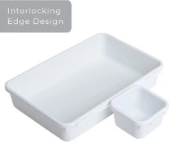 Interlocking Drawer Organizer - 8 Piece Set(Drawer Organizer Interlocking 8 Piece) -Shop Smart Design interlocking drawer organizer 8 piece set smart design kitchen 8000713 incrementing number 879138