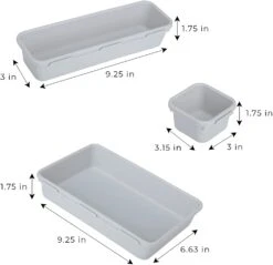 Interlocking Drawer Organizer - 8 Piece Set(Drawer Organizer Interlocking 8 Piece) -Shop Smart Design interlocking drawer organizer 8 piece set smart design kitchen 8003733 incrementing number 262011