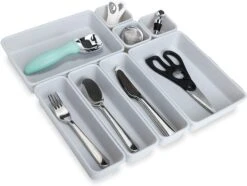 Interlocking Drawer Organizer - 8 Piece Set(Drawer Organizer Interlocking 8 Piece) -Shop Smart Design interlocking drawer organizer 8 piece set smart design kitchen 8003733 incrementing number 376680