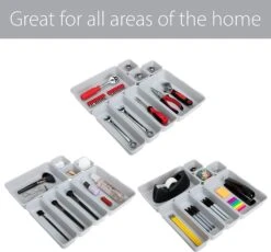 Interlocking Drawer Organizer - 8 Piece Set(Drawer Organizer Interlocking 8 Piece) -Shop Smart Design interlocking drawer organizer 8 piece set smart design kitchen 8003733 incrementing number 938722