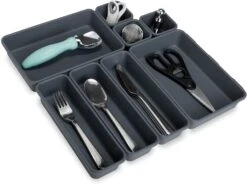 Interlocking Drawer Organizer - 8 Piece Set(Drawer Organizer Interlocking 8 Piece) -Shop Smart Design interlocking drawer organizer 8 piece set smart design kitchen 8003743 incrementing number 714309